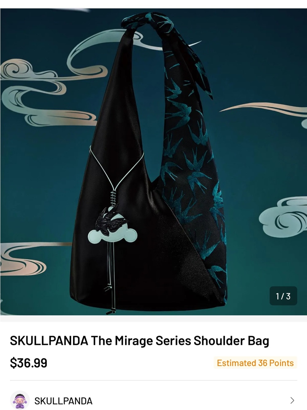 POP MART SKULLPANDA The Mirage Series Shoulder Bag